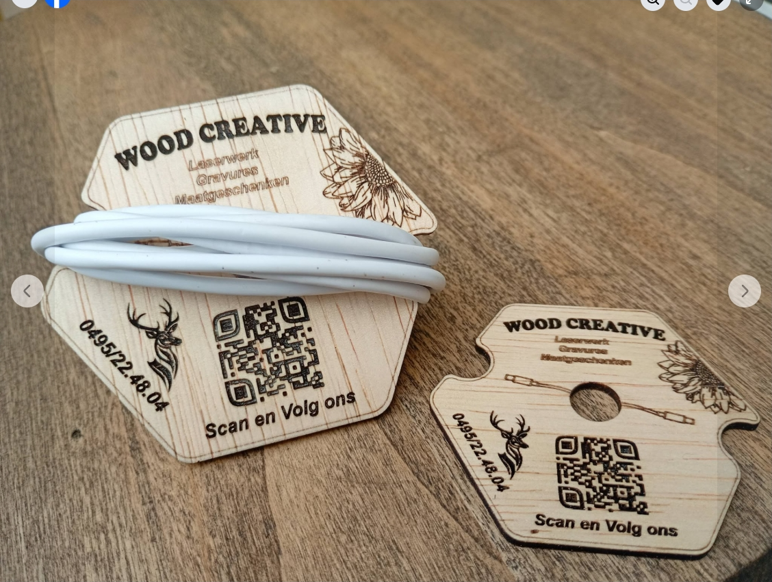 Gepersonaliseerd houten cadeau